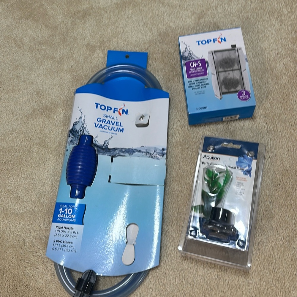 Lot 3 NEW Top Fin and Aqueon Fish Supplies